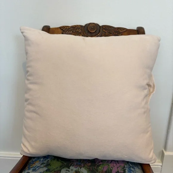 Studio McGee x Threshold || Cream Velvet Bow Pillow 20" Christmas Target 2025 - Picture 3 of 4